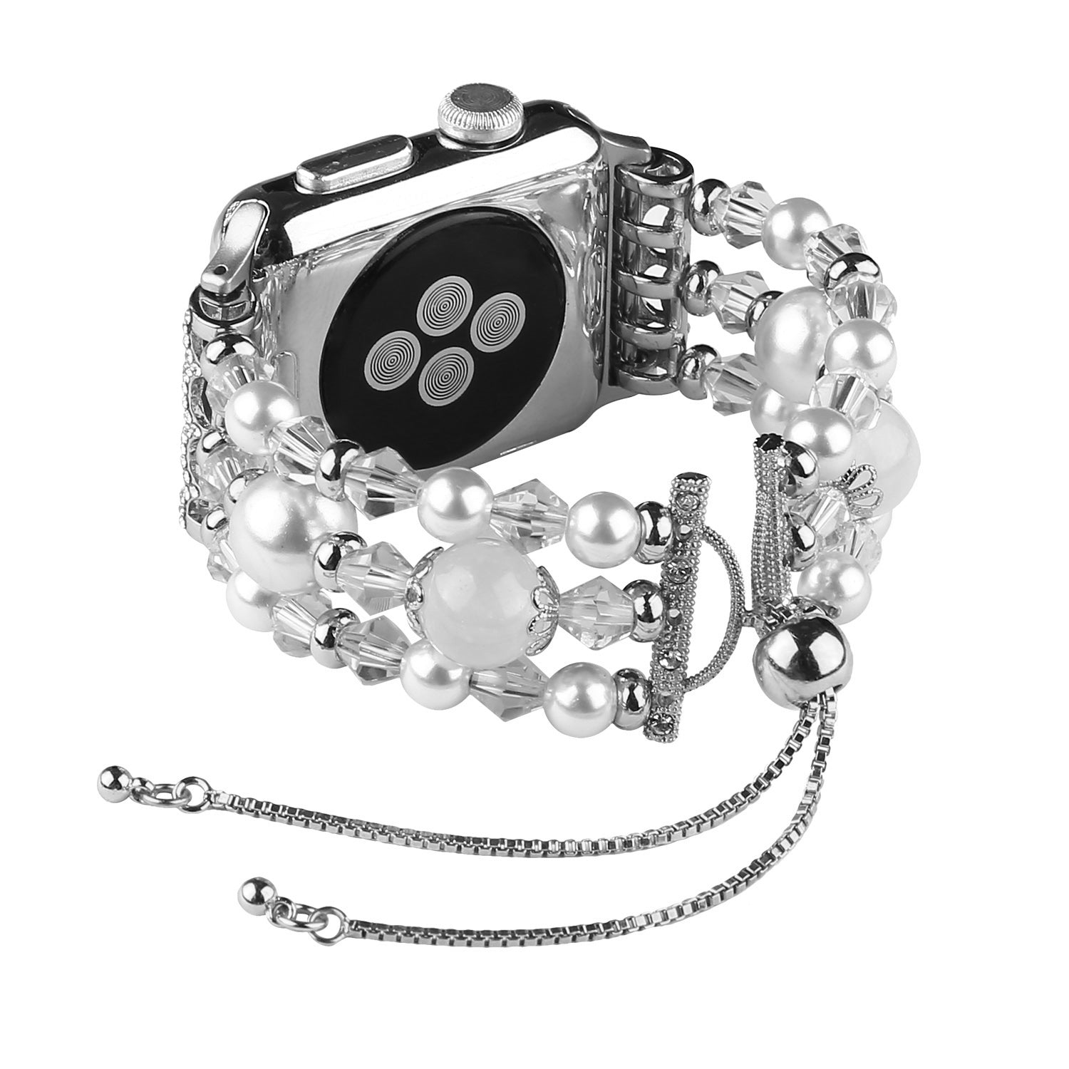 Fashionable Agate Pearl Smart Bracelet Smart Watch Strap for Apple Watch Ultra 2 49mm Series 9 45mm SE (2023) 44mm Ultra 49mm Series 8 45mm 7 45mm Apple Watch Series 1 2 3 42mm SE 44mm SE (2022) 44mm 6 5 4 44mm Fashionable Agate Pearl Smart Bracelet Smart Watch Strap for Apple Watch Ultra 2 49mm Series 9 45mm SE (2023) 44mm Ultra 49mm Series 8 45mm 7 45mm Apple Watch Series 1 2 3 42mm SE 44mm SE (2022) 44mm 6 5 4 44mm